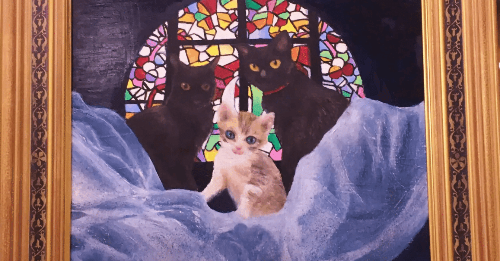 瞳を入れた瞬間命が宿る3匹のねこちゃん、ただ「描くこと」ではなく