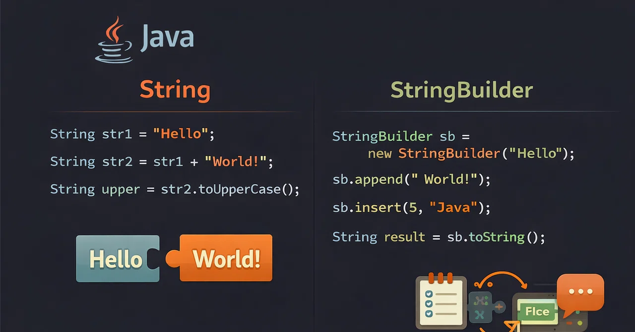 Java: StringやStringBuilderで文字列を操作する｜よーた