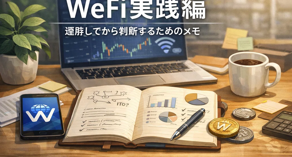 Wefi 👉 WeFi実践編|理解してから判断するためのメモ|ameno|note