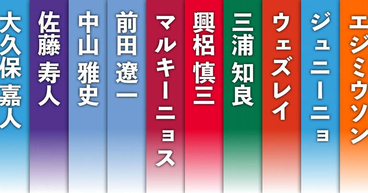 J1通算得点トップ10の対戦相手別成績はこうなった Jun Saito Note