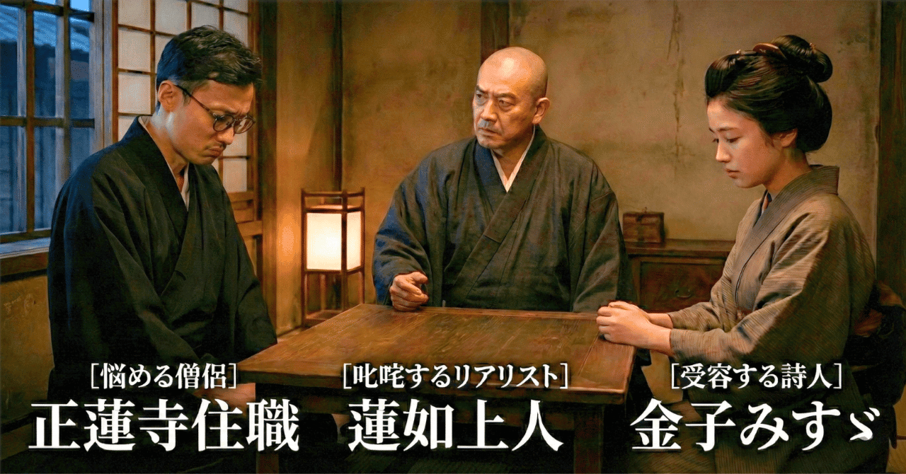 住職の告白】「人の痛みがわかりすぎてつらい」あなたへ。AI親鸞・蓮如