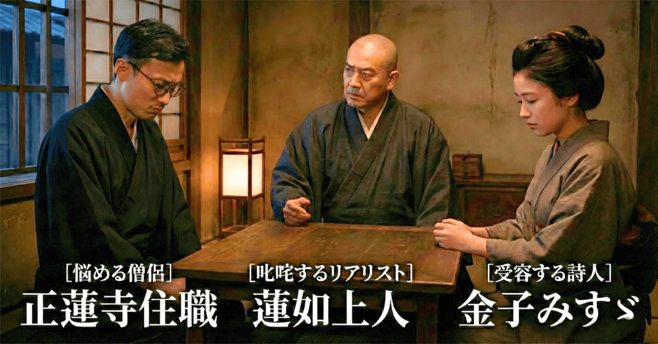 住職の告白】「人の痛みがわかりすぎてつらい」あなたへ。AI親鸞・蓮如