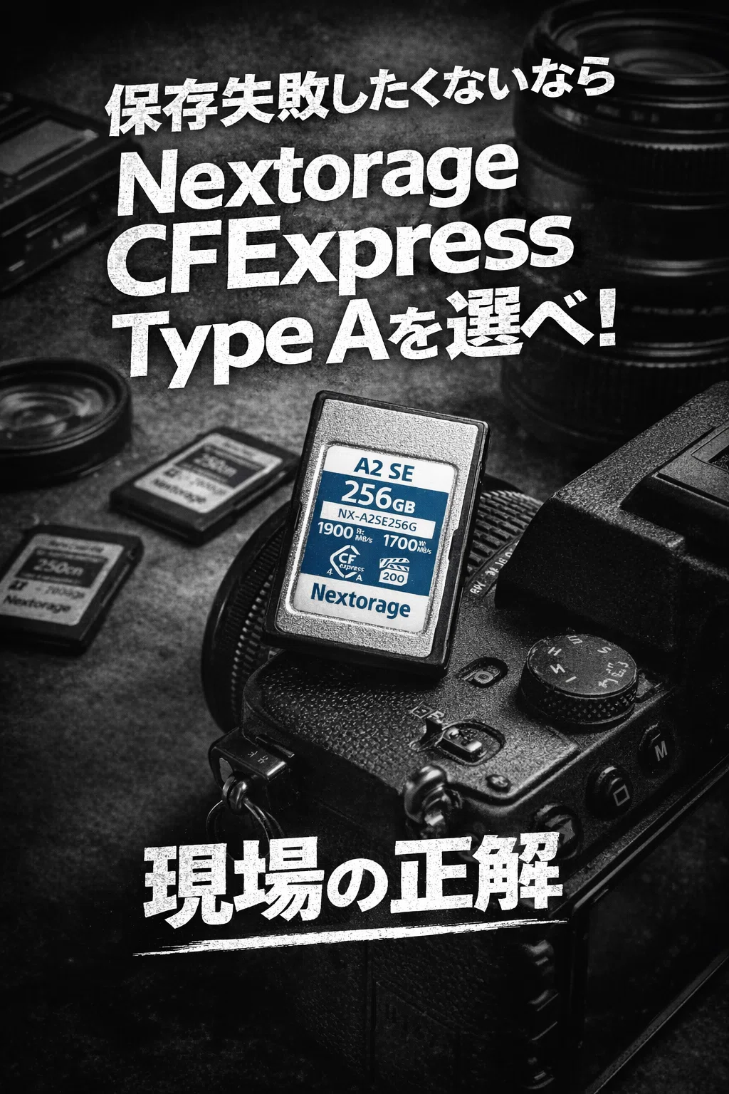 保存失敗したくない人へ】Nextorage CFexpress Type A 256GBが“現場の