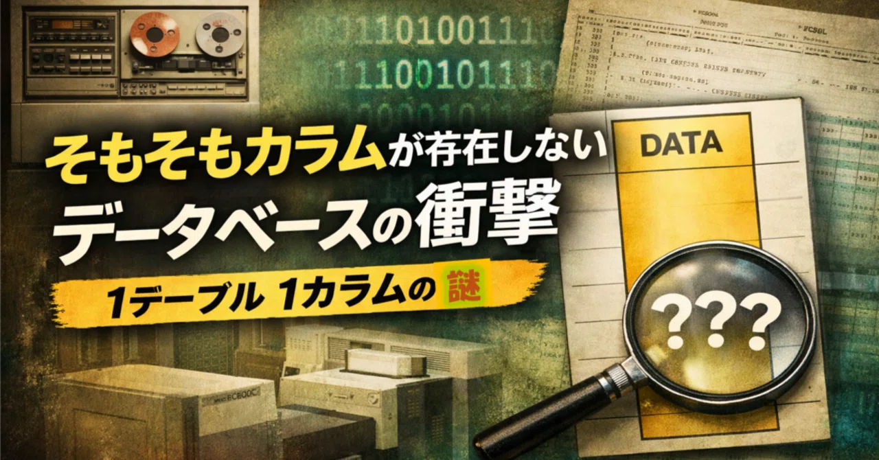 IT・業務| IBM i (AS/400)--そもそもカラムが存在しないデータベース