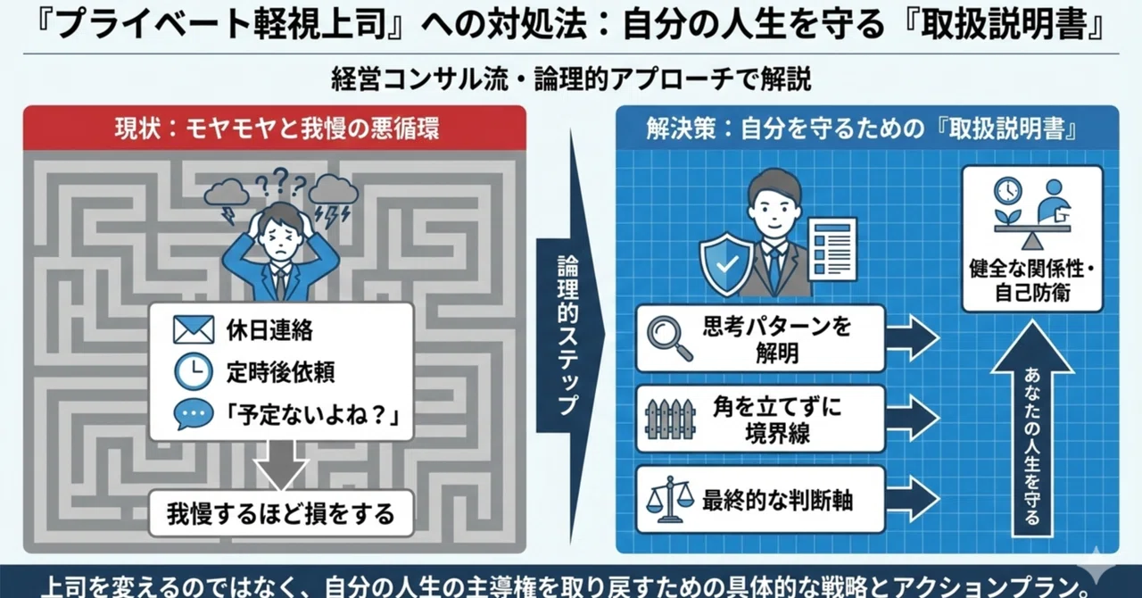 なぜこの上司は一線を越えるのか?プライベートを軽視する上司の思考と対処法|ゆーぽ