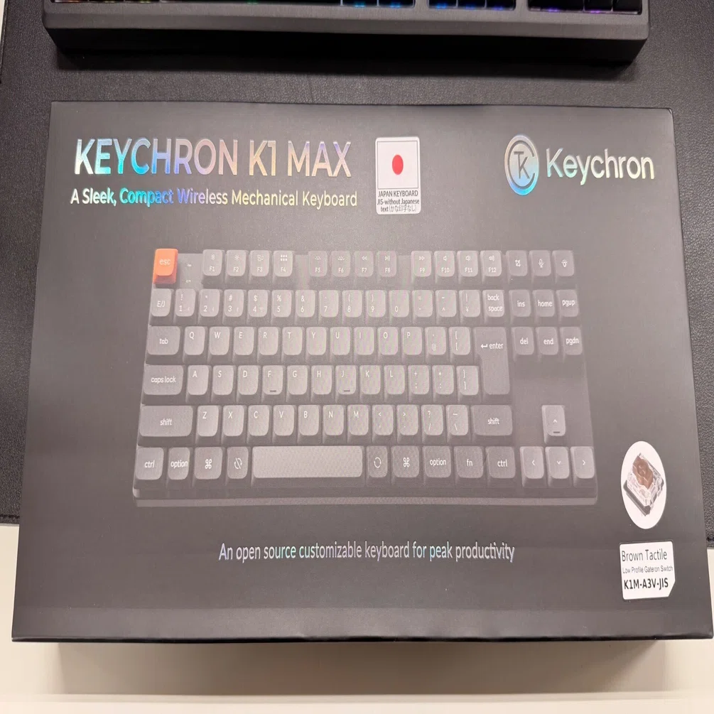 レビュー】Keychron K1 MAX：ロープロの常識を覆す打鍵感。US配列から