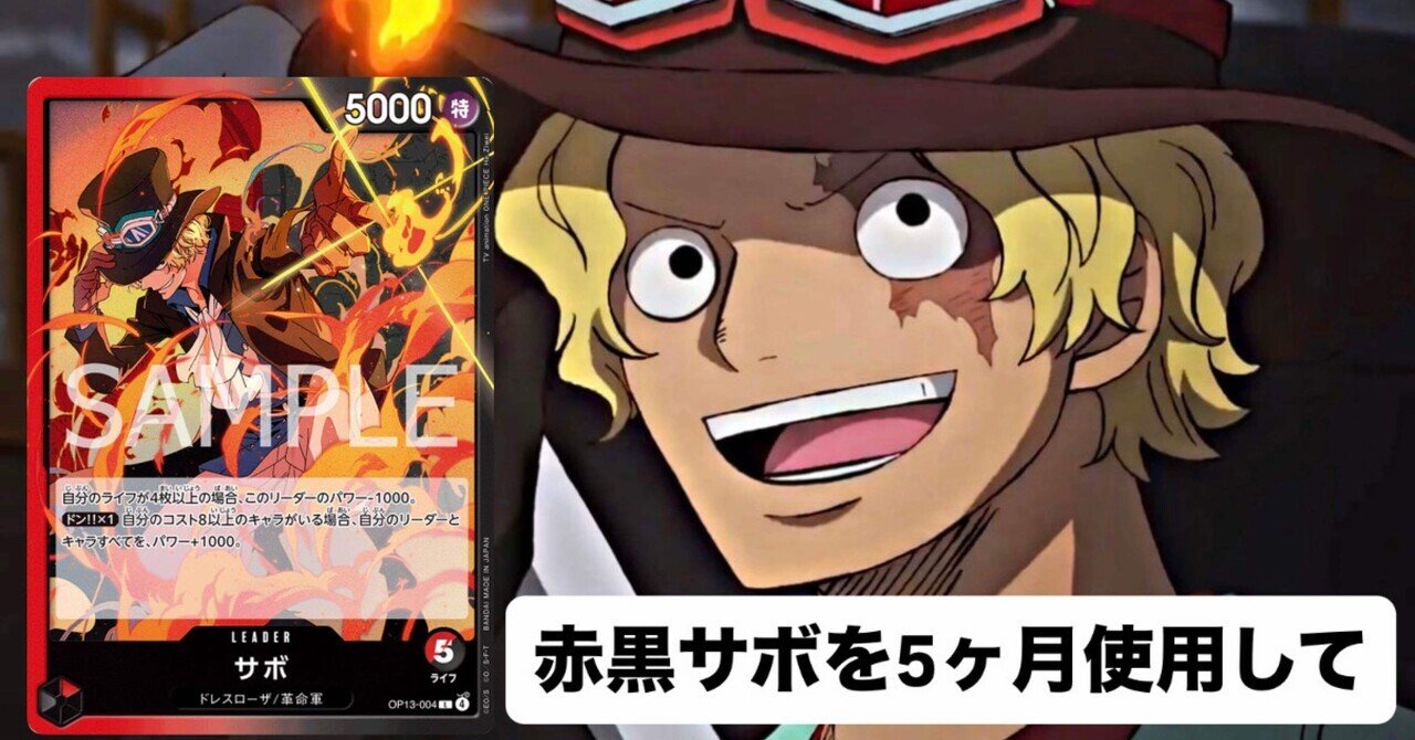 5ヶ月間赤黒サボを使用して 】14.5弾環境 対面ポイントまとめ｜めい
