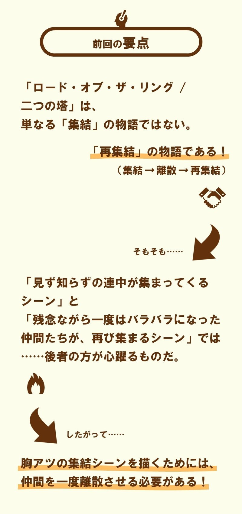 彼は戻ってくるさ 腕に アレ を仕込んでな ロード オブ ザ リング 二つの塔 3 100 ツールズ 創作の技術 Note