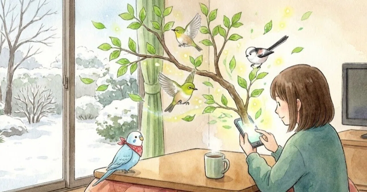 If there are no birds outside, call them to your smartphone. On cold ...