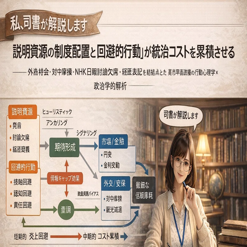 私、司書が解説します 説明資源の制度配置と「回避的行動」が統治