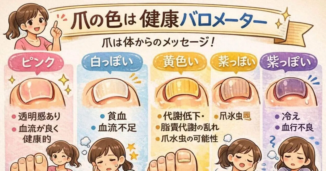Health Check via Nail Color ☑️｜hiroshi_wada
