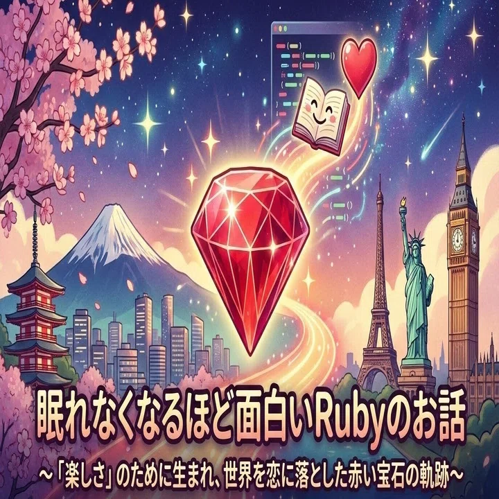 眠れなくなるほど面白いRubyのお話 〜「楽しさ」のために生まれ、世界