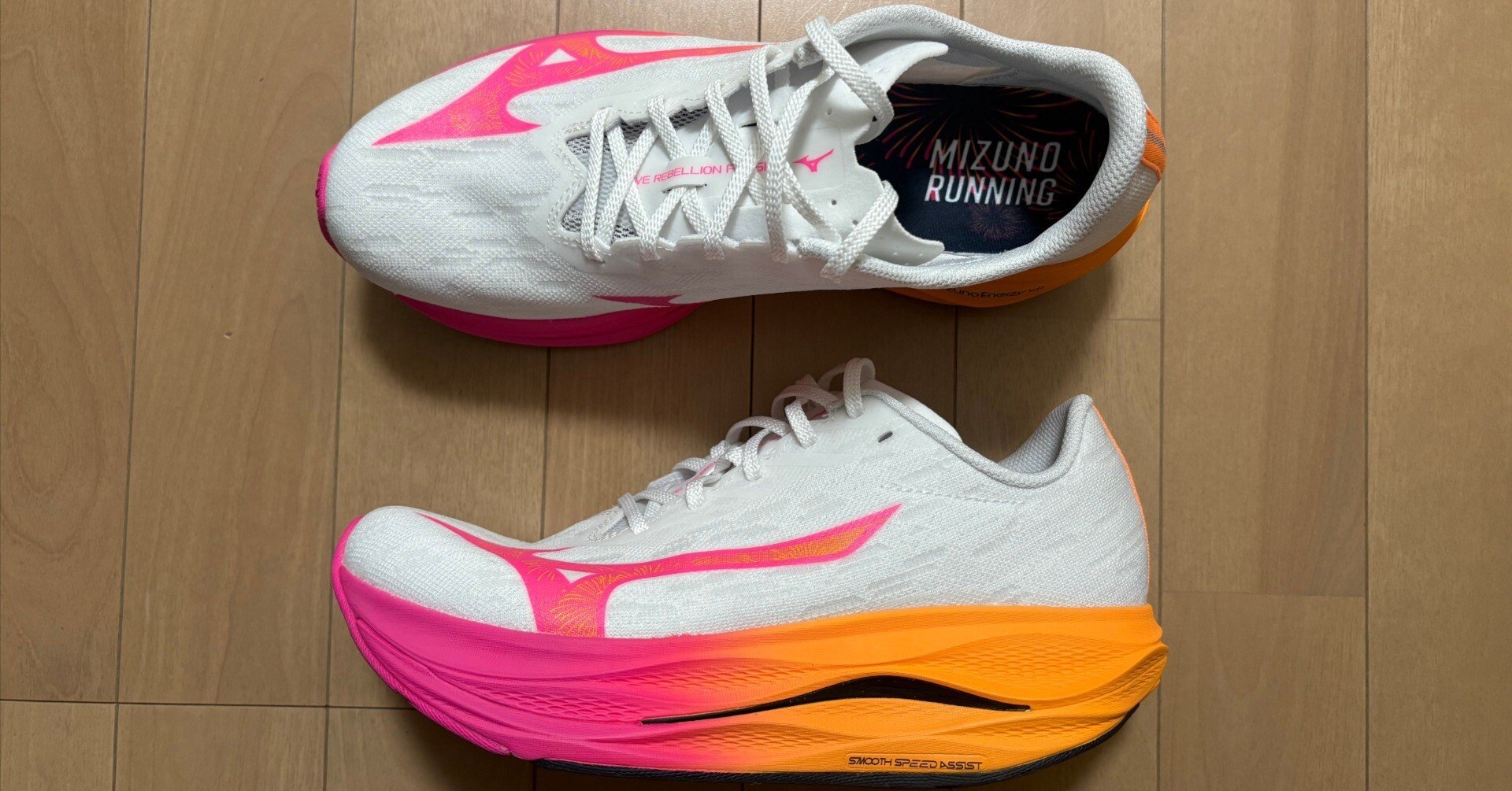 シューズレビュー】MIZUNO WAVE REBELLION FLASH 3 HANABI PACK