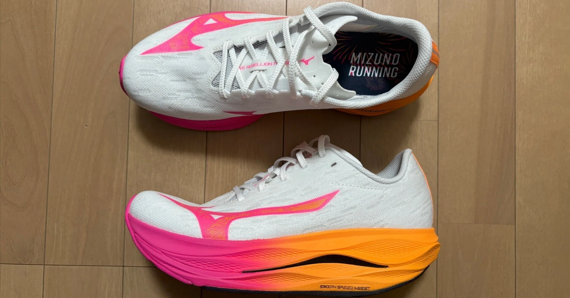 シューズレビュー】MIZUNO WAVE REBELLION FLASH 3 HANABI PACK