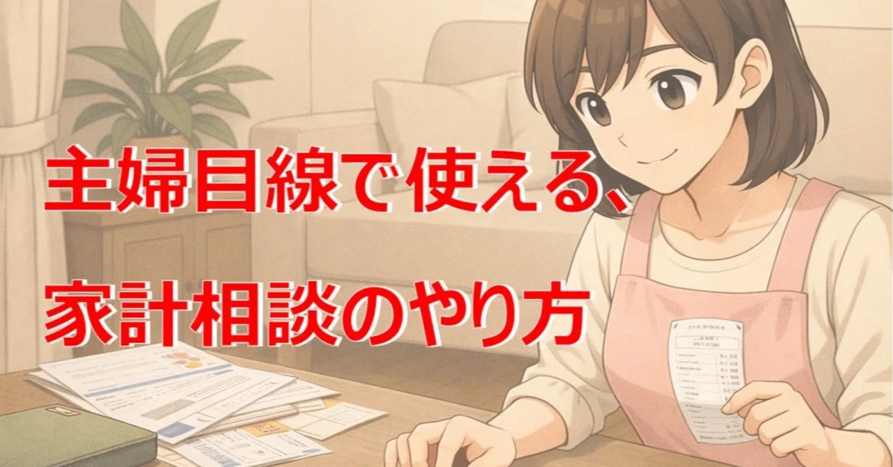 主婦目線で使える、ChatGPT家計相談のやり方｜ChatGPT部 Produced by