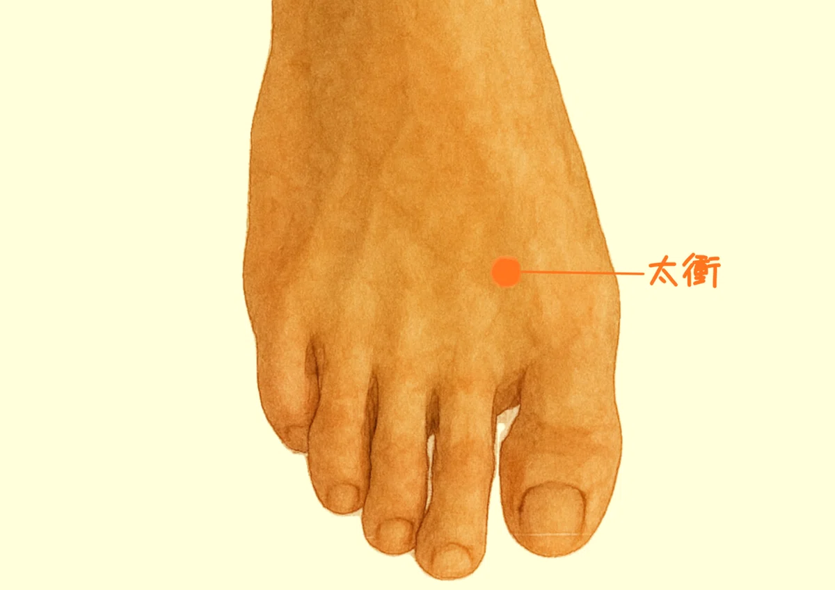 ストレスや緊張に【太衝】｜りゅうしん堂