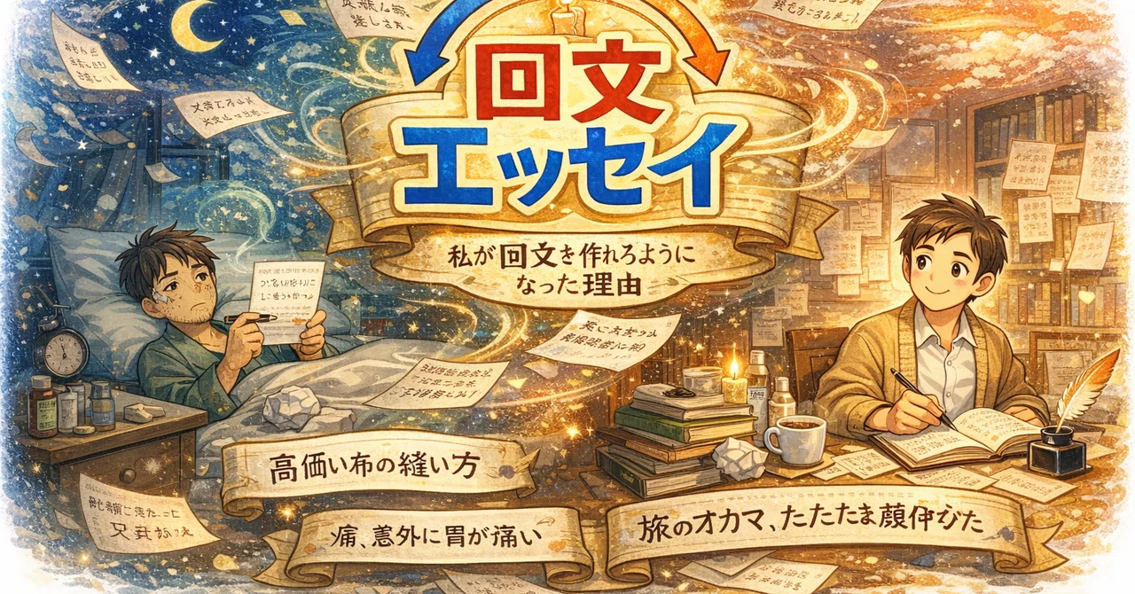 回文11 私はどうして回文を作れるようになったのか｜中村ノリオ