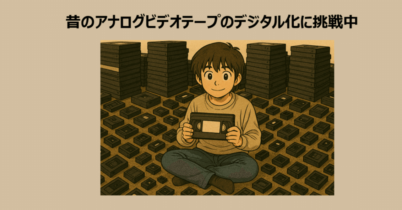 昔のアナログビデオテープのデジタル化に挑戦中｜羽石 航