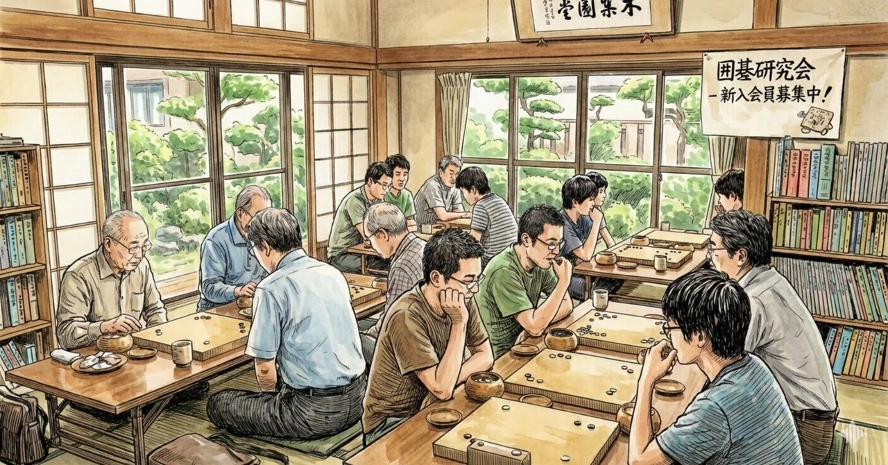学研　囲碁トレーナー アマチュア囲碁研究会の先駆「緑星会」と「貫禄会」｜烏天狗クーロン