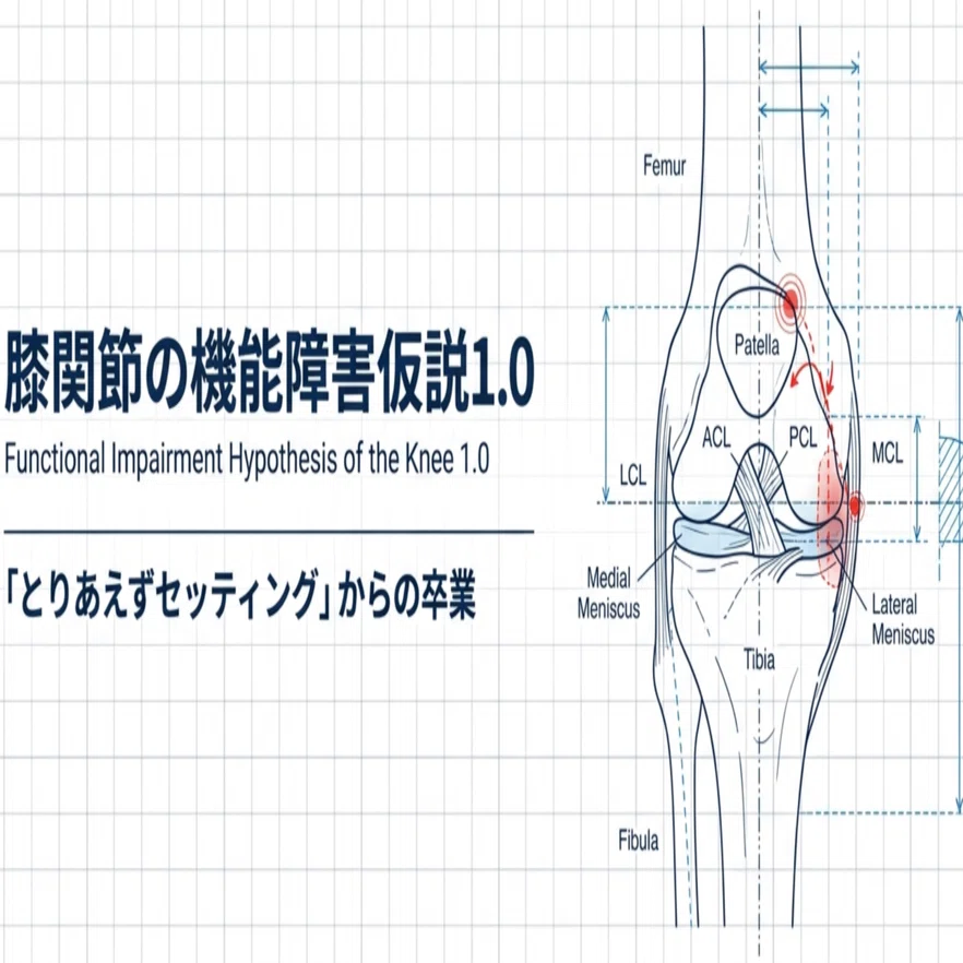 膝関節の機能障害仮説1.0 -とりまセッティングからの卒業-｜カイ|仮説