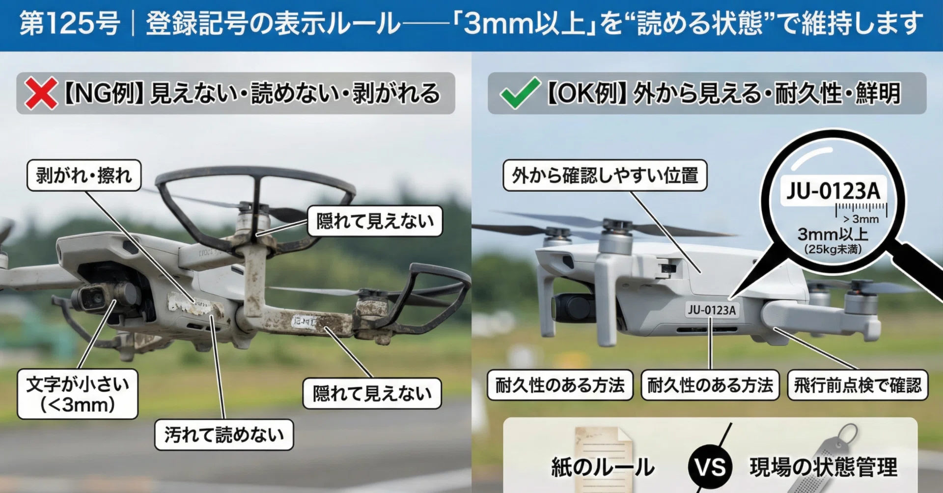 第125号｜登録記号の表示ルール——「3mm以上」を“読める状態”で維持し
