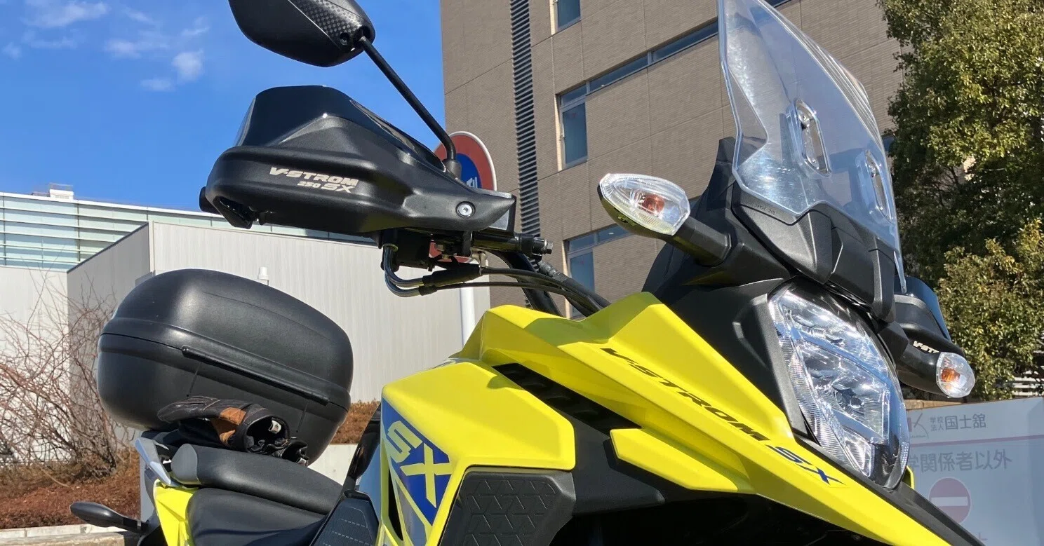 Vストローム250SXの防寒対策 〜ナックルガード交換のすすめ〜｜中年