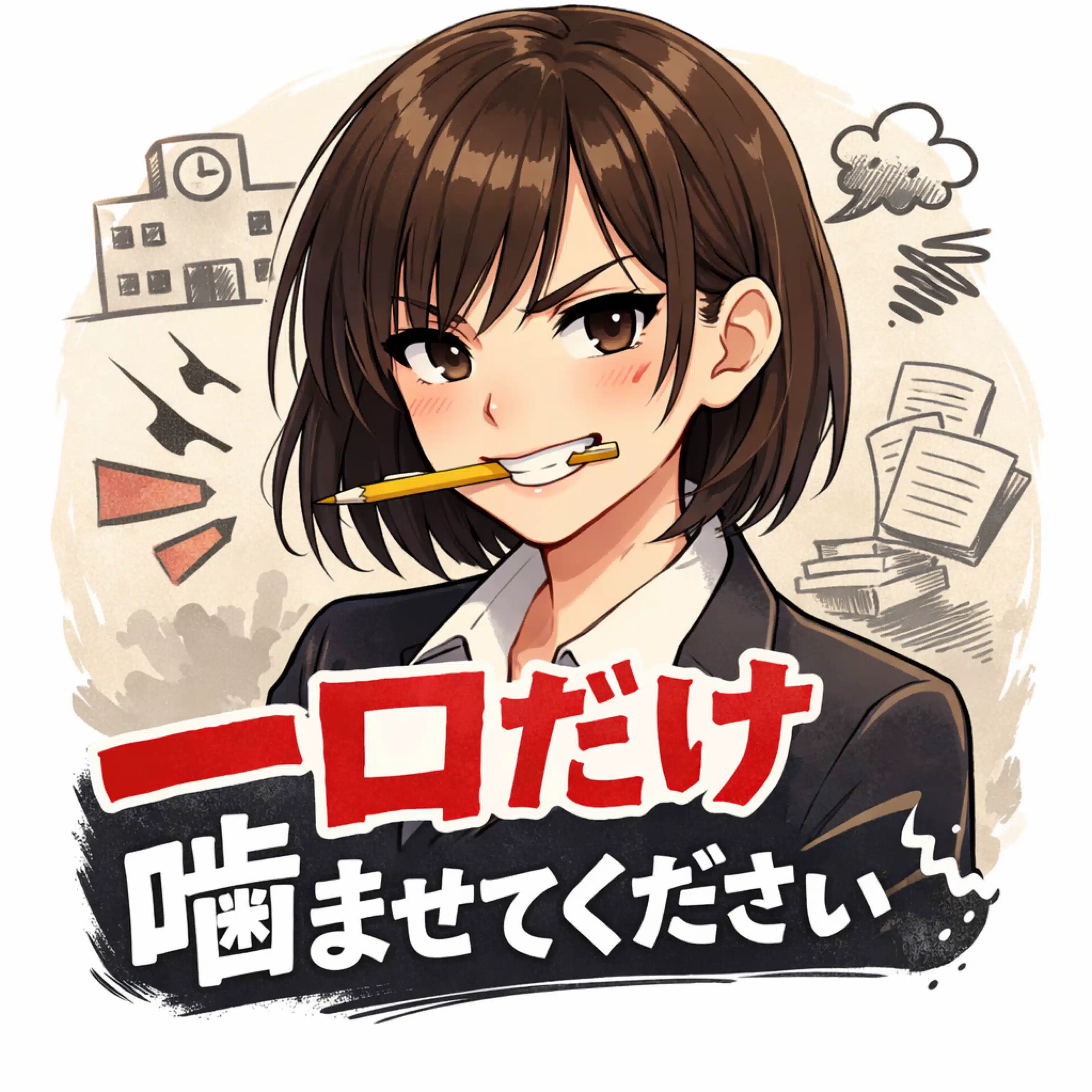 一口だけ噛ませてください@噛みつき娘