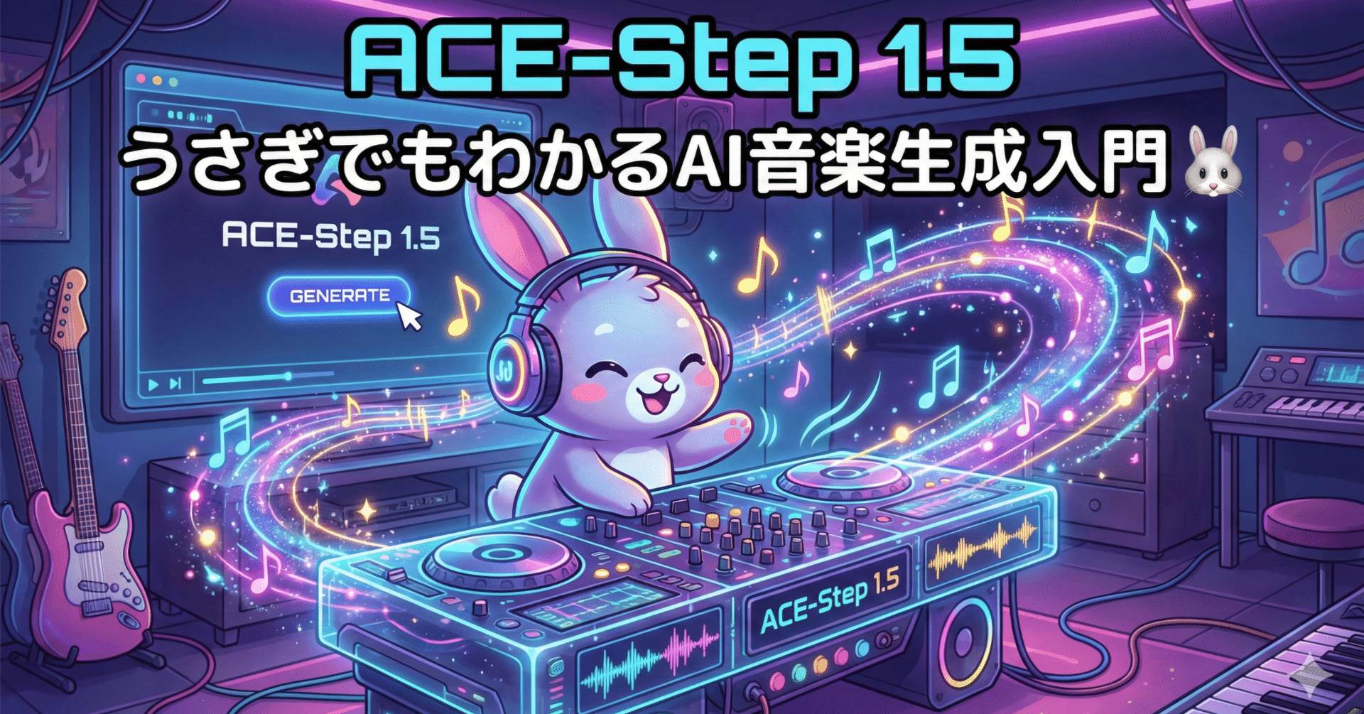 うさぎでもわかる🐰ACE-Step 1.5の使い方 - オープンソースAI音楽生成