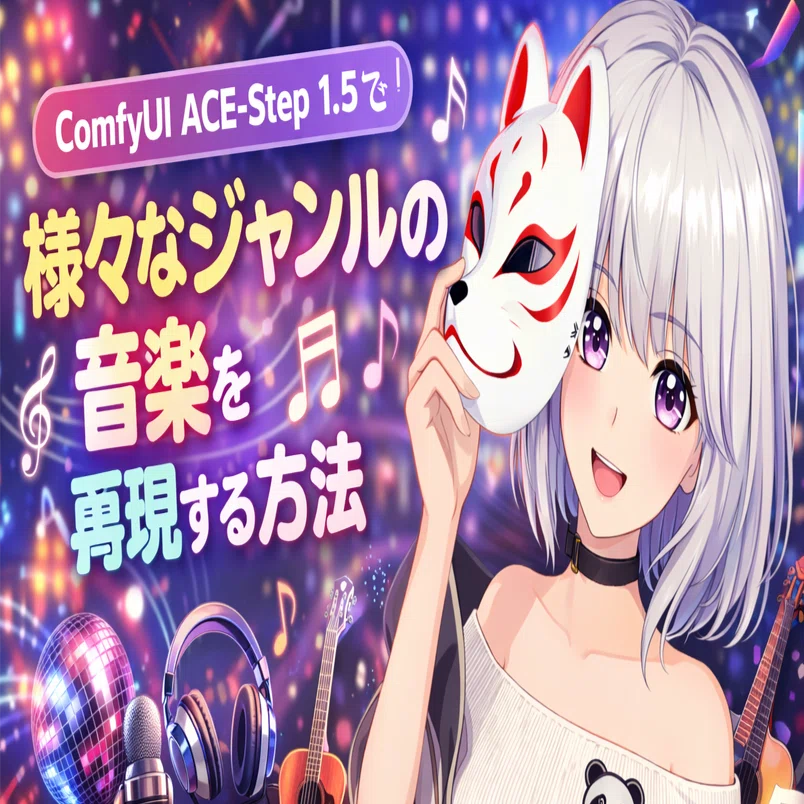 ACE-Step 1.5【AI音楽・SUNO AI】無料の音楽生成AI ComfyUI ACE-Step