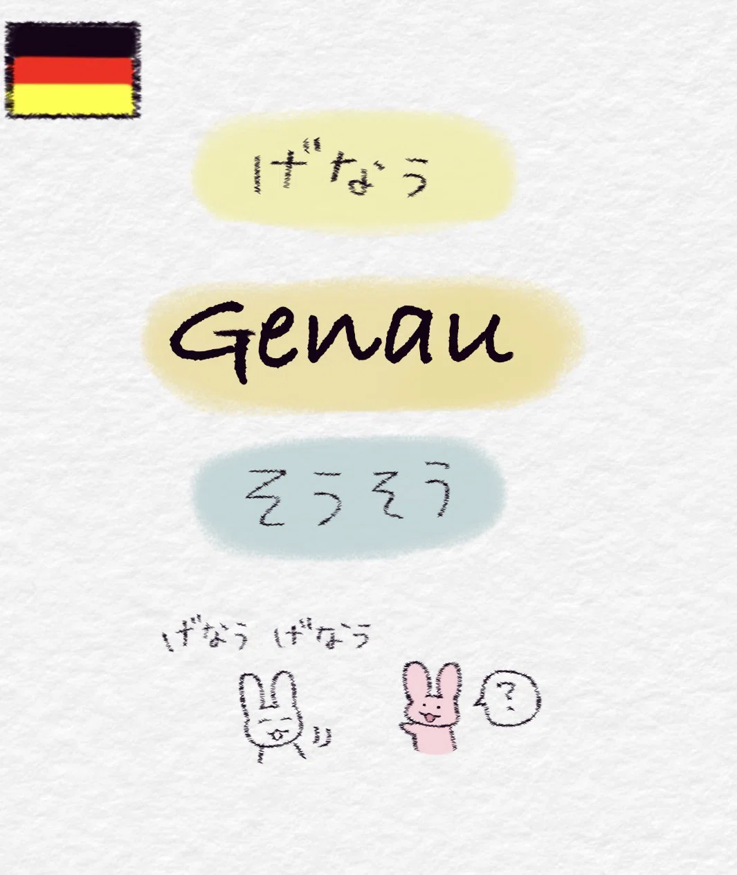 ≪うさぎとことば≫#11 【🇩🇪ドイツ語④】響きが好きなことばたち｜ぴよた