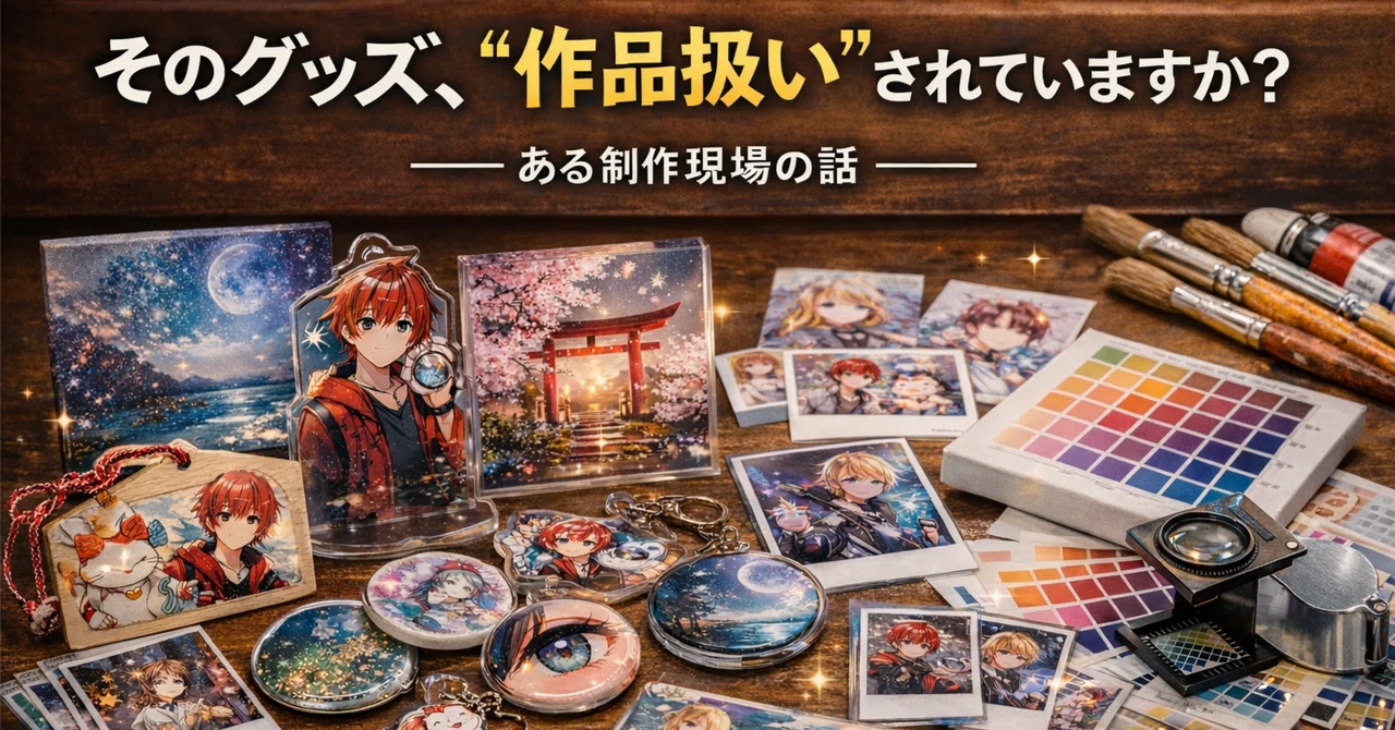そのグッズ、“作品扱い”されていますか？——ある制作現場の話｜ZEAMI Goods