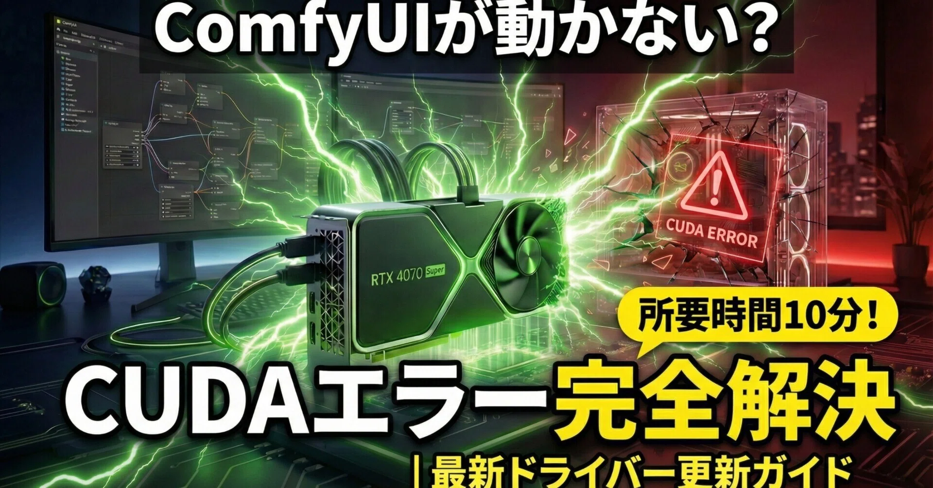 解決】ComfyUIを起動しようとしたら動かなかった話｜仮想ギャラリー