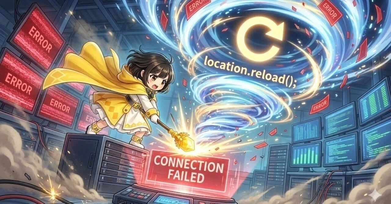【JavaScript】ボタン一つで画面更新!location.reload()の正しい使い方と「無限ループ」の防ぎ方|morinokabu