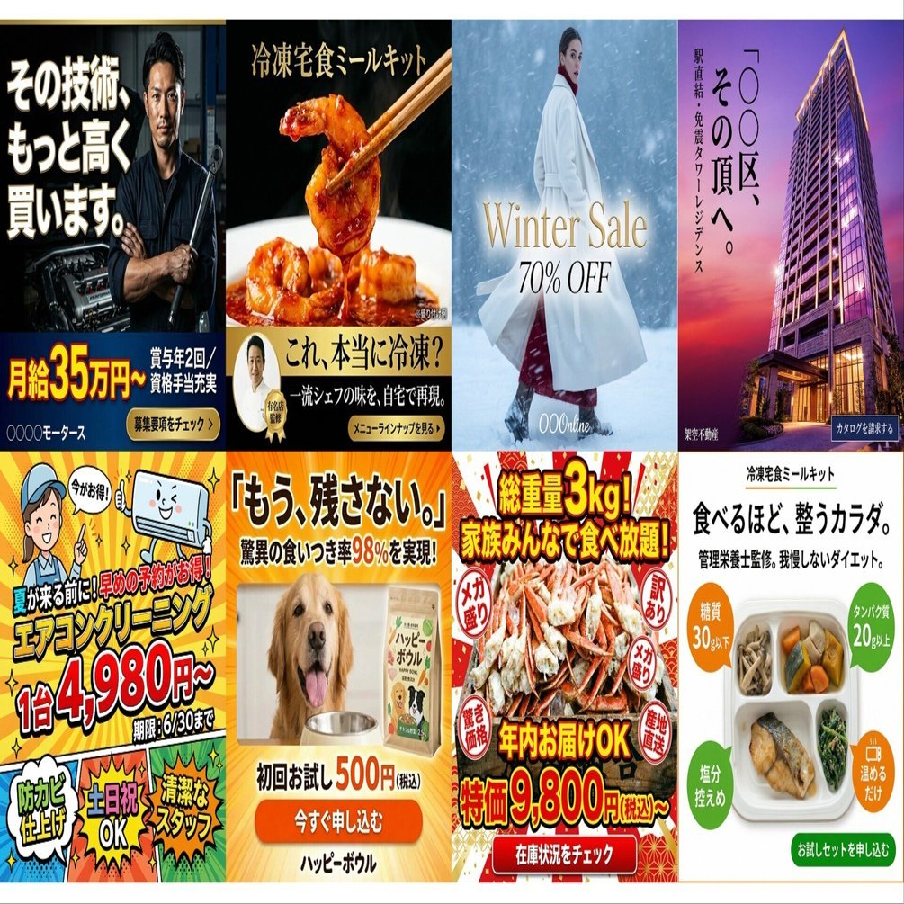 広告バナーの制作 広告バナー制作サービスを開始！高品質・低価格・最短当日納品でSNS