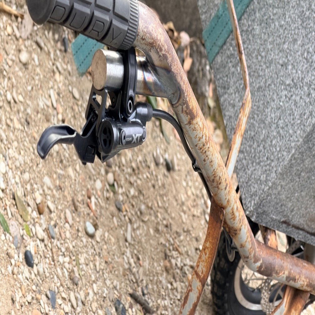 一輪車へシマノXTディスクブレーキを導入」という特殊すぎるカスタム