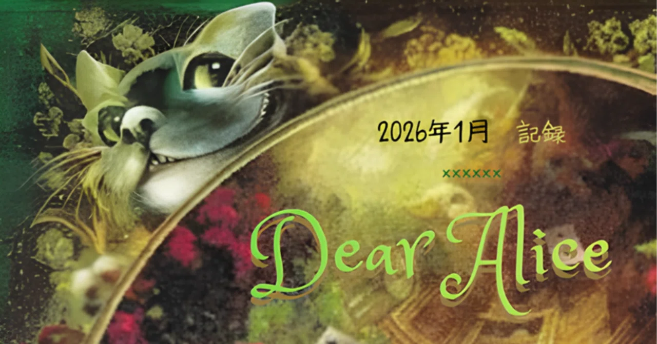 クロスステッチ】Dear Alice記録｜2026年 1月 ｜しおね