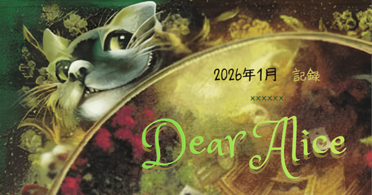 クロスステッチ】Dear Alice記録｜2026年 1月 ｜しおね