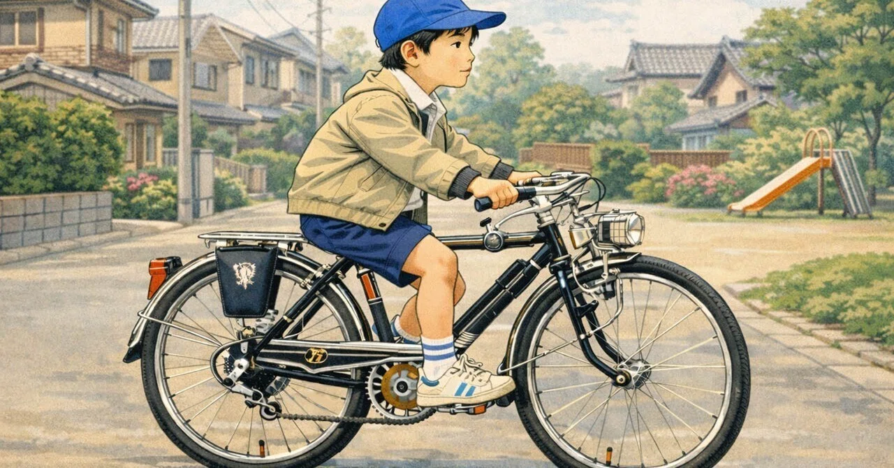 憧れは、仮面ライダーとフラッシャー付きの自転車｜山本修二