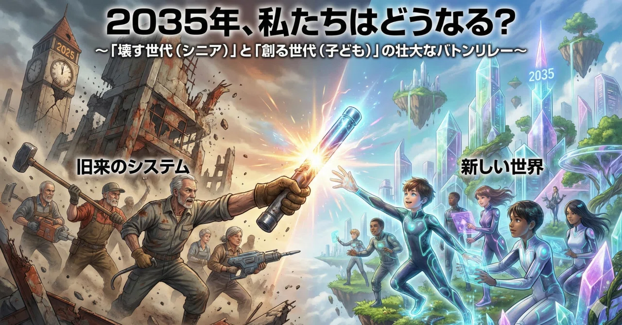 ASI実践講座#14：2035年、私たちはどうなる？ ～「壊す世代（シニア）」と「創る世代（子ども）」の壮大なバトンリレー～｜山下長幸 ...