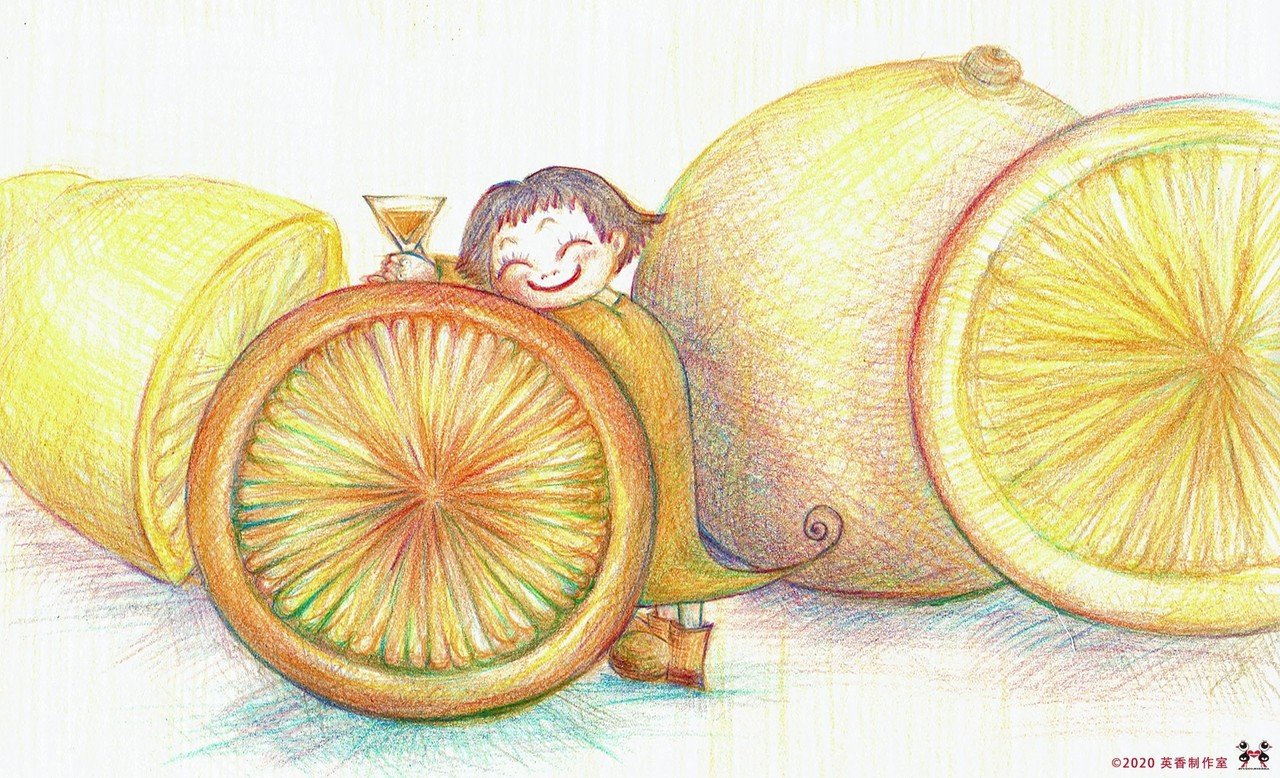 オレンジレモンビタミン元気！】｜英香制作室 イラストレーター