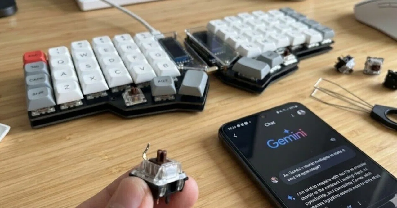 分割キーボード cornix LP でトラブル発生 → Gemini が一瞬で解決して