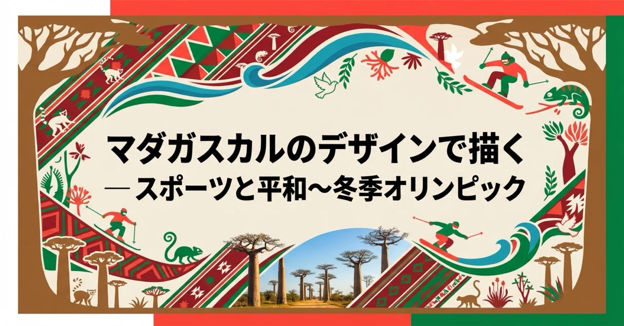 Drawing 'Sports and Peace: Winter Olympics' with Madagascar-inspired ...