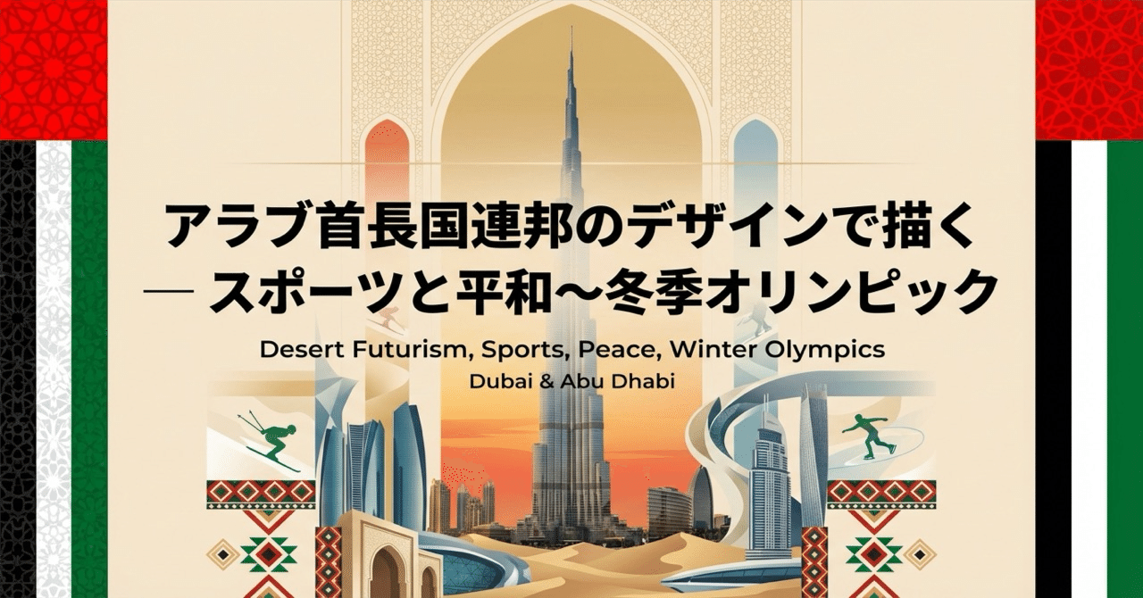 アラブ首長国連邦のデザインで描く「スポーツと平和〜冬季オリンピック