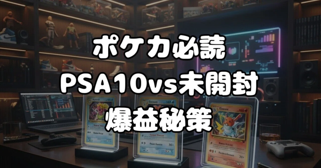 ポケカ投資家必読！PSA10 vs 未開封BOX 爆益の秘策｜ぽち@トレカハント