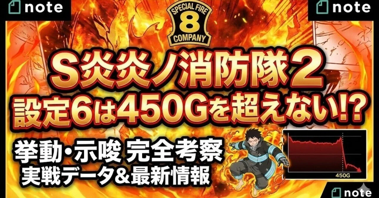 L炎炎ノ消防隊2】設定6は「450G」の壁を超えない!? 実戦挙動・示唆