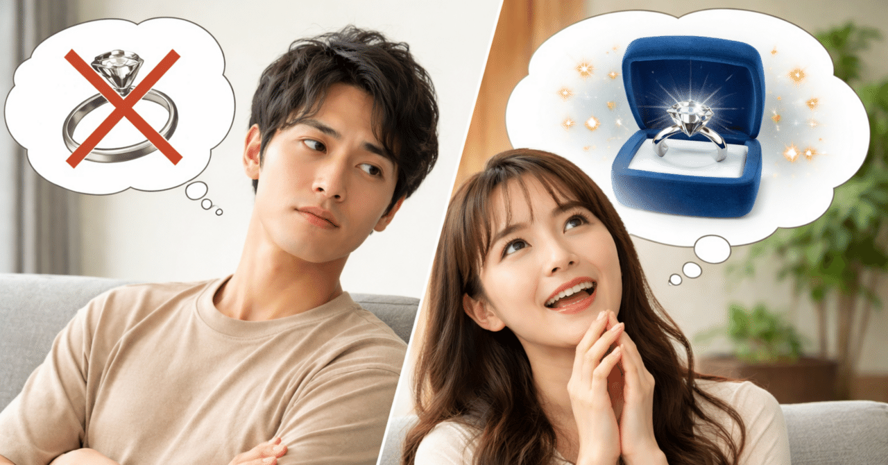 「婚約指輪は要らないよね」と言う男🆚「高額の指輪が欲しい」と言う女｜結婚物語。仲人T