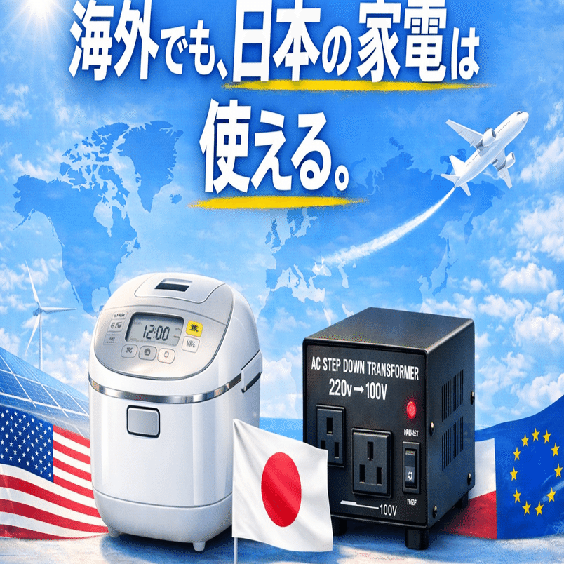 海外でも日本の電化製品は安全に使える｜電圧おじさん