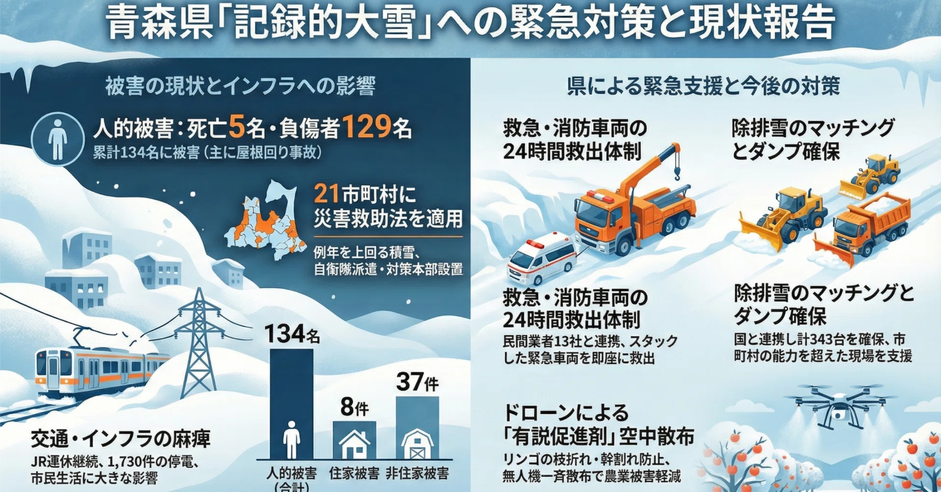 記録的大雪にどう立ち向かう？青森県知事が語った「除雪の舞台裏」と