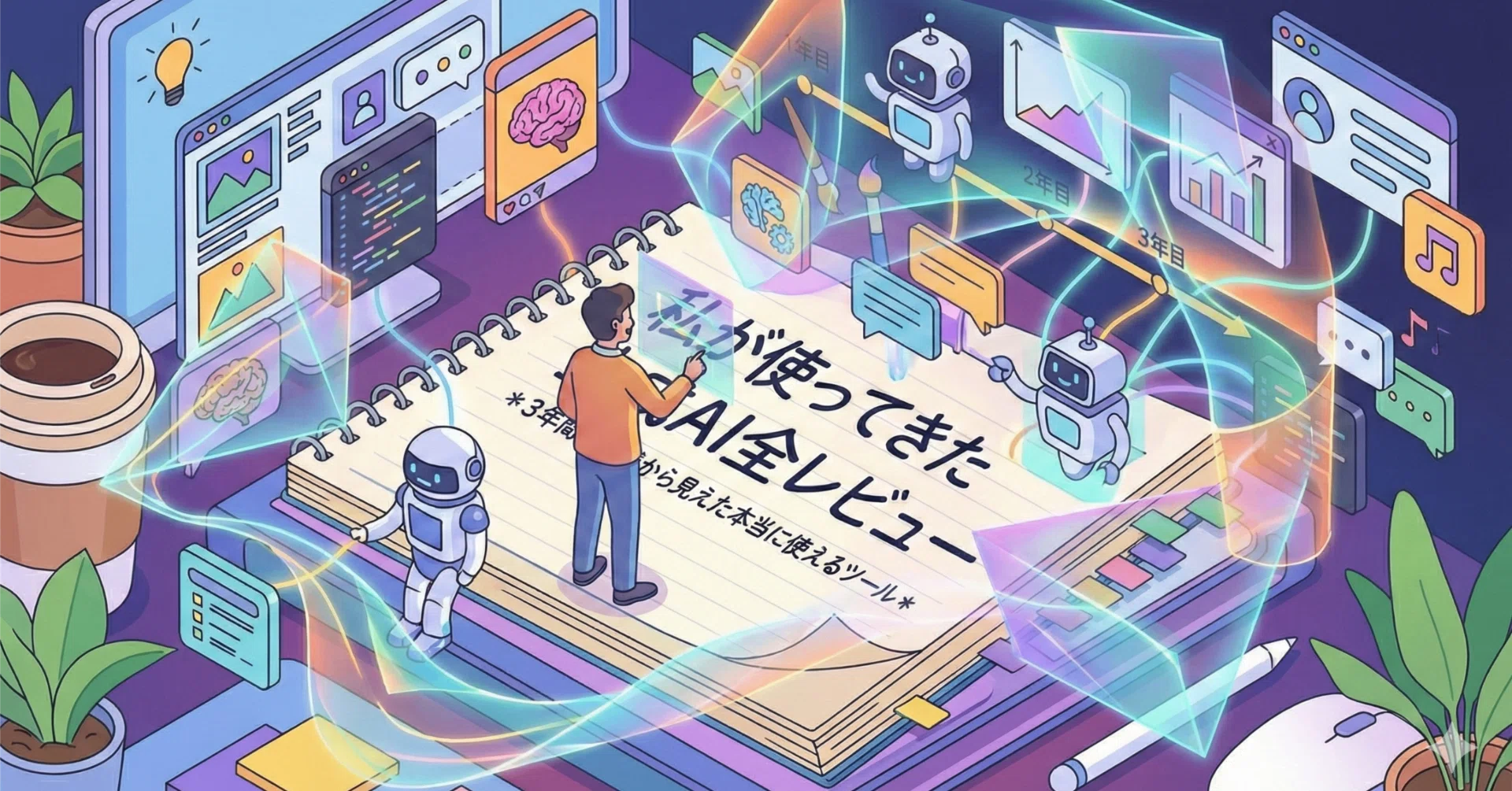 私が使ってきた生成AI全レビュー＊3年間の実践から見えた本当に使える
