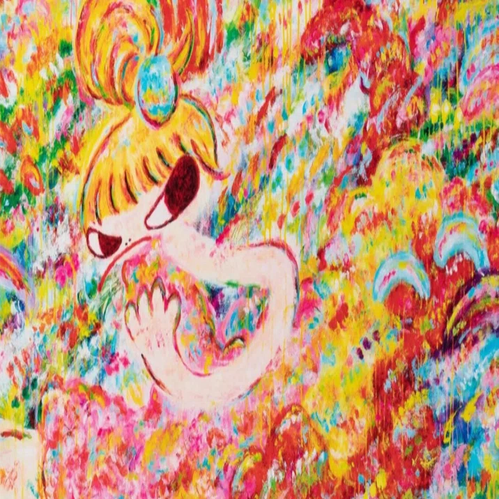 ロッカク アヤコ（ROKKAKU Ayako）】──アクリル、シルクスクリーン